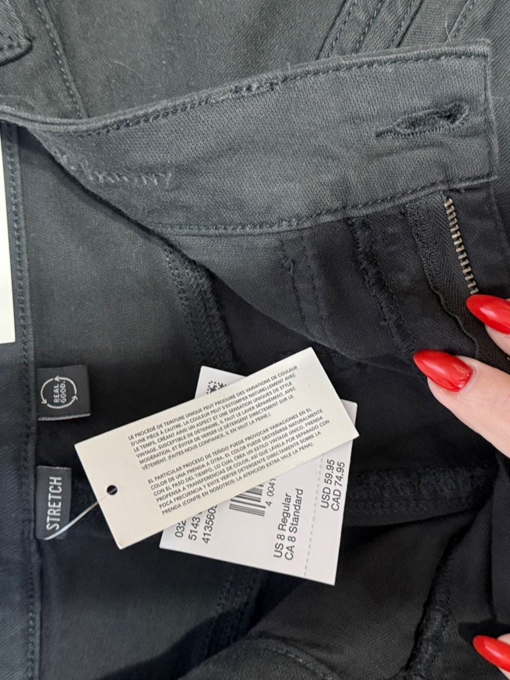American Eagle Outfitters Black Skinny Utility Pants - Picture 2 of 5